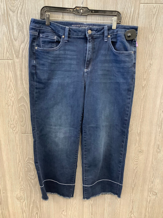 Blue Denim Jeans Cropped Chicos, Size 16