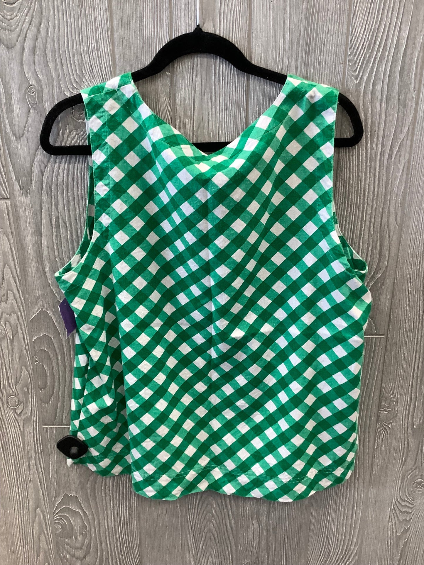 Green Top Sleeveless Liz Claiborne, Size L