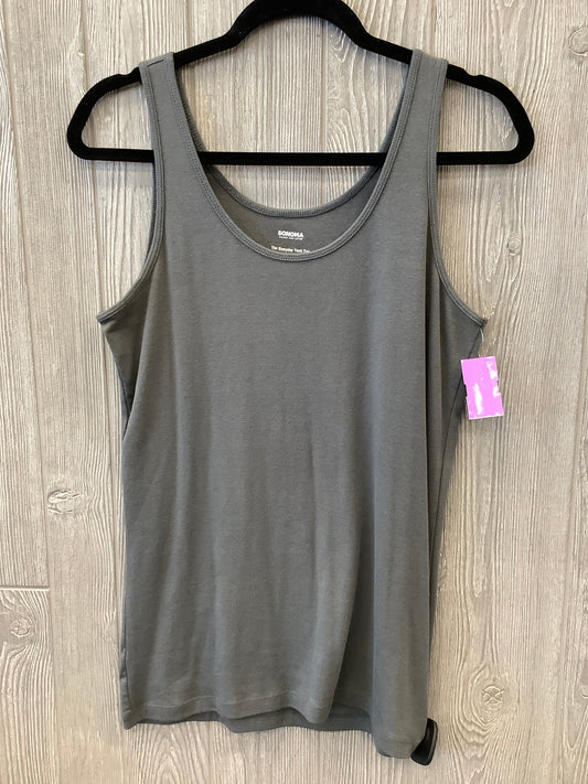 Tank Top By Sonoma In Grey, Size: L