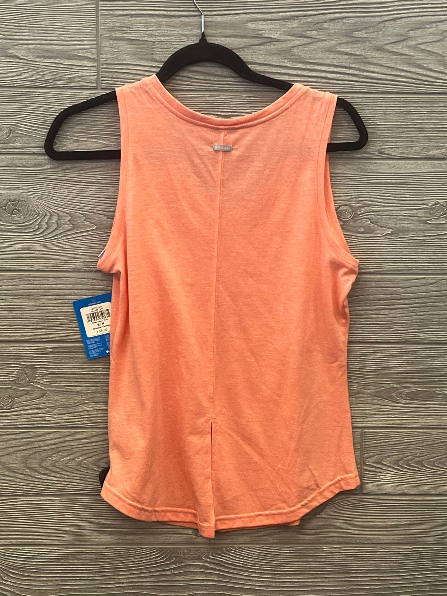 Orange Athletic Tank Top Columbia, Size S