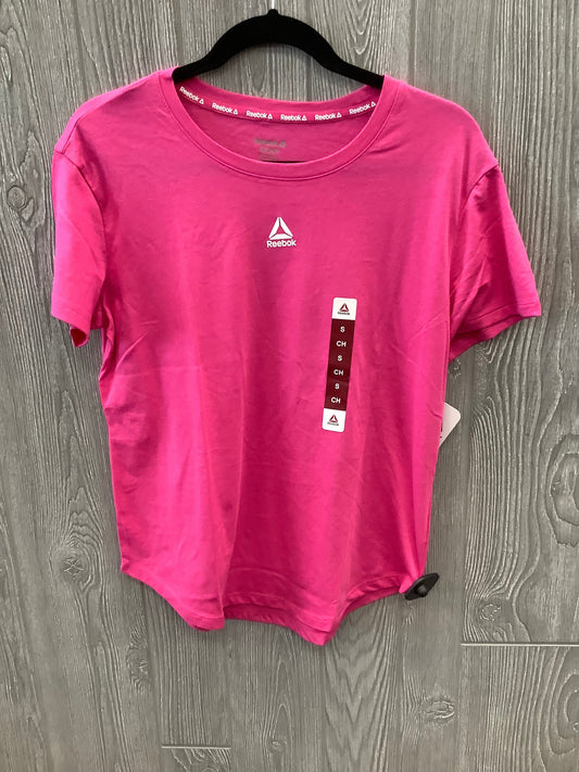 Pink Top Short Sleeve Reebok, Size S