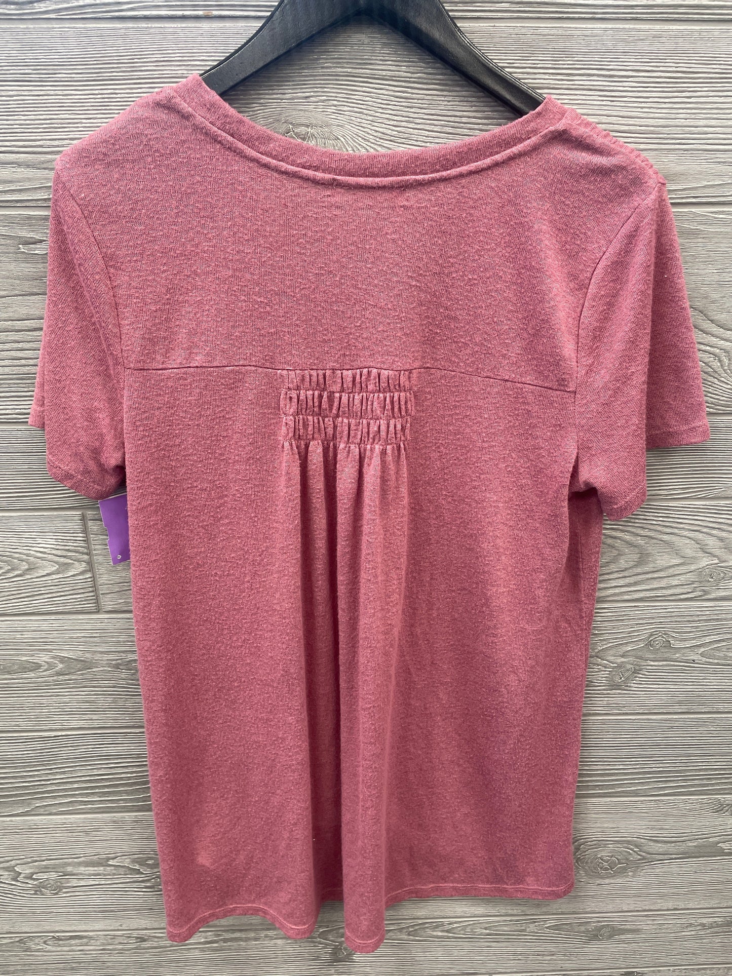 Top Short Sleeve By 89th And Madison In Pink, Size: L