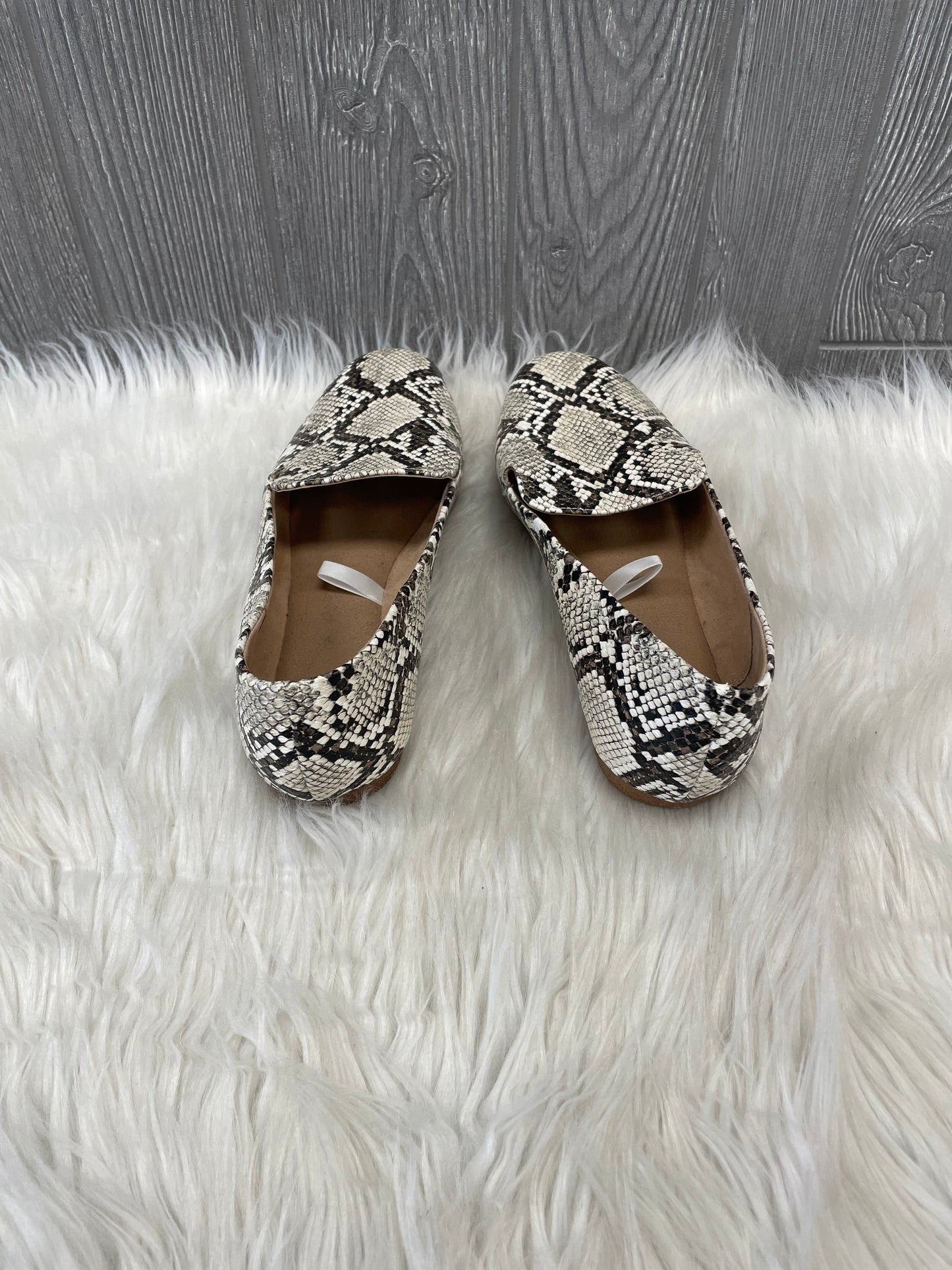 Snakeskin Print Shoes Flats A New Day, Size 8