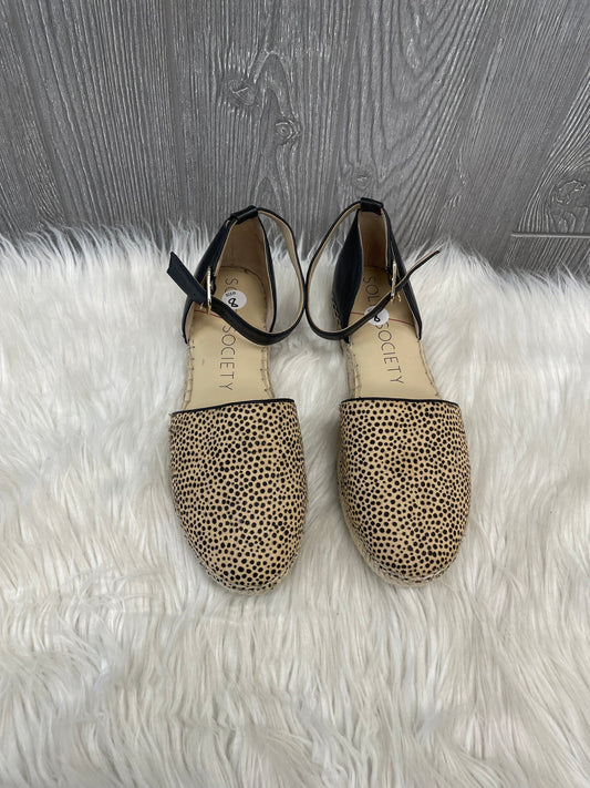 Animal Print Shoes Flats Sole Society, Size 8