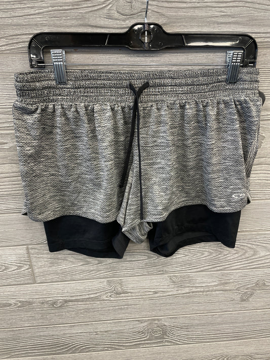 Athletic Shorts By Champion In Grey, Size: L