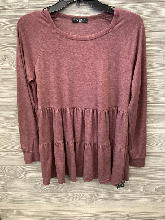 Top Long Sleeve By Shein In Purple, Size: M