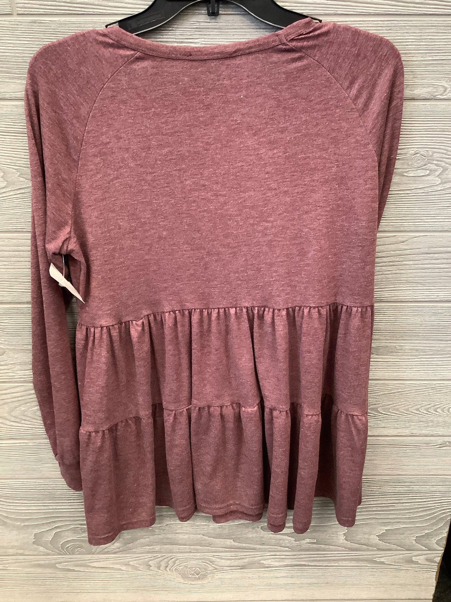 Top Long Sleeve By Shein In Purple, Size: M