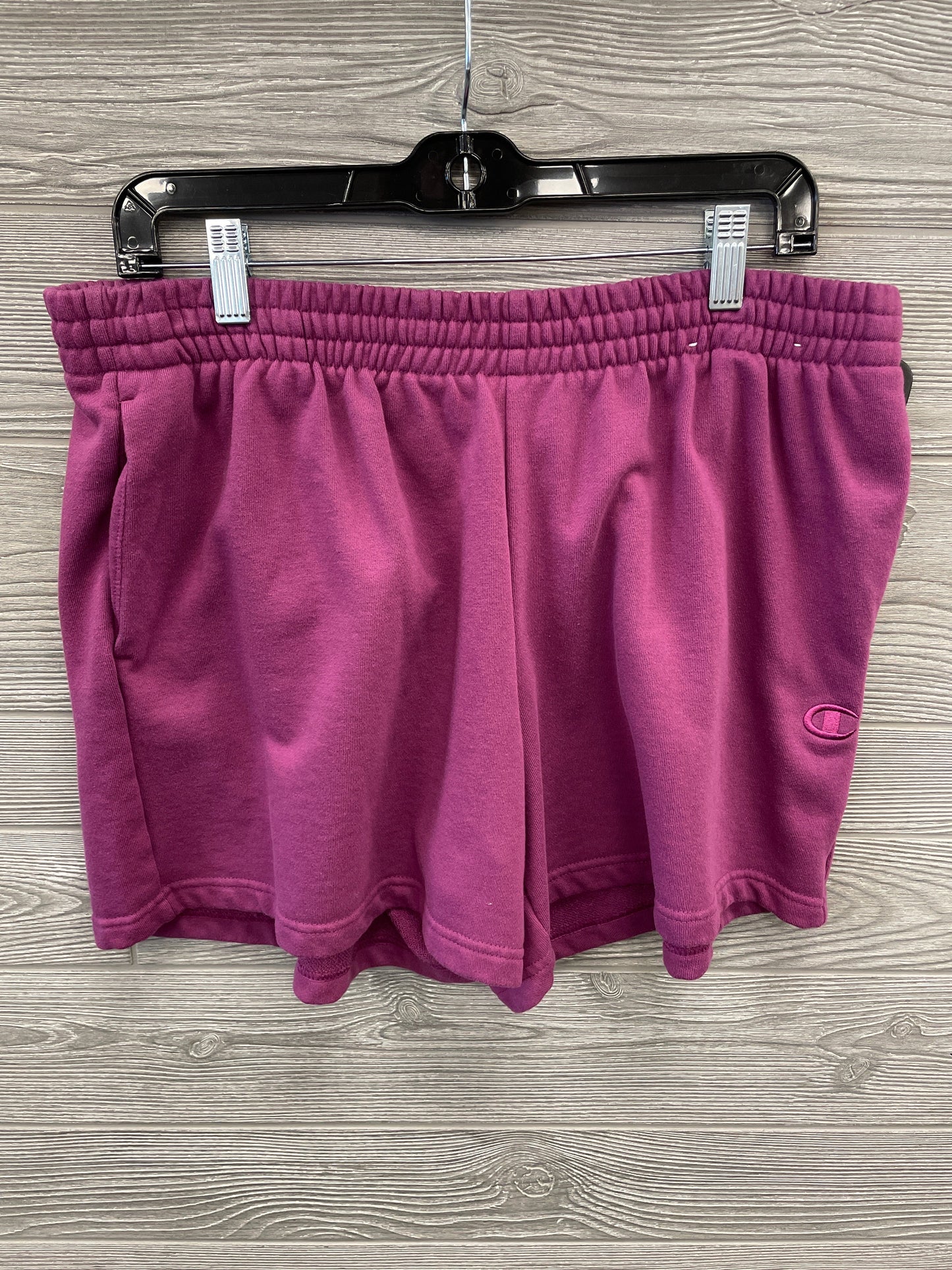 Athletic Shorts By Champion In Purple, Size: L