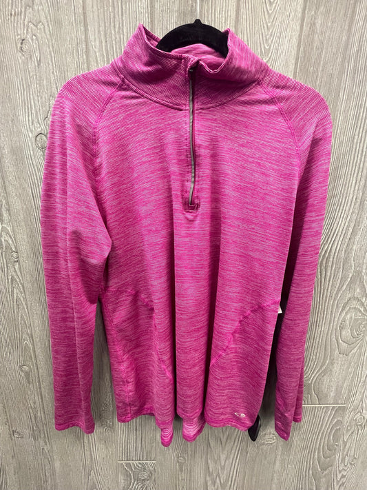 Pink Athletic Top Long Sleeve Collar Champion, Size Xl