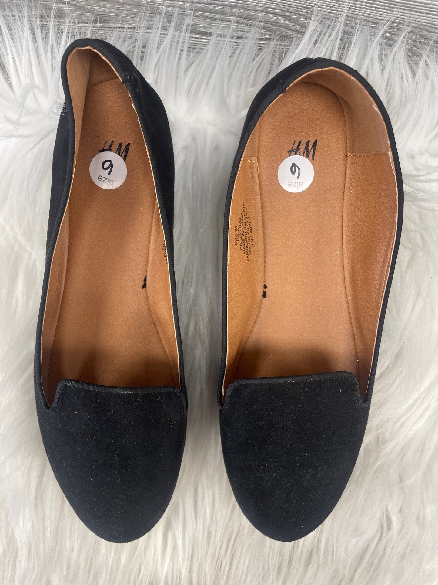 Shoes Flats By H&m In Black, Size: 6