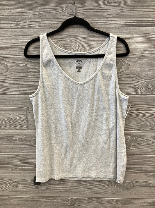 Tank Top By Sonoma In Grey, Size: 2x