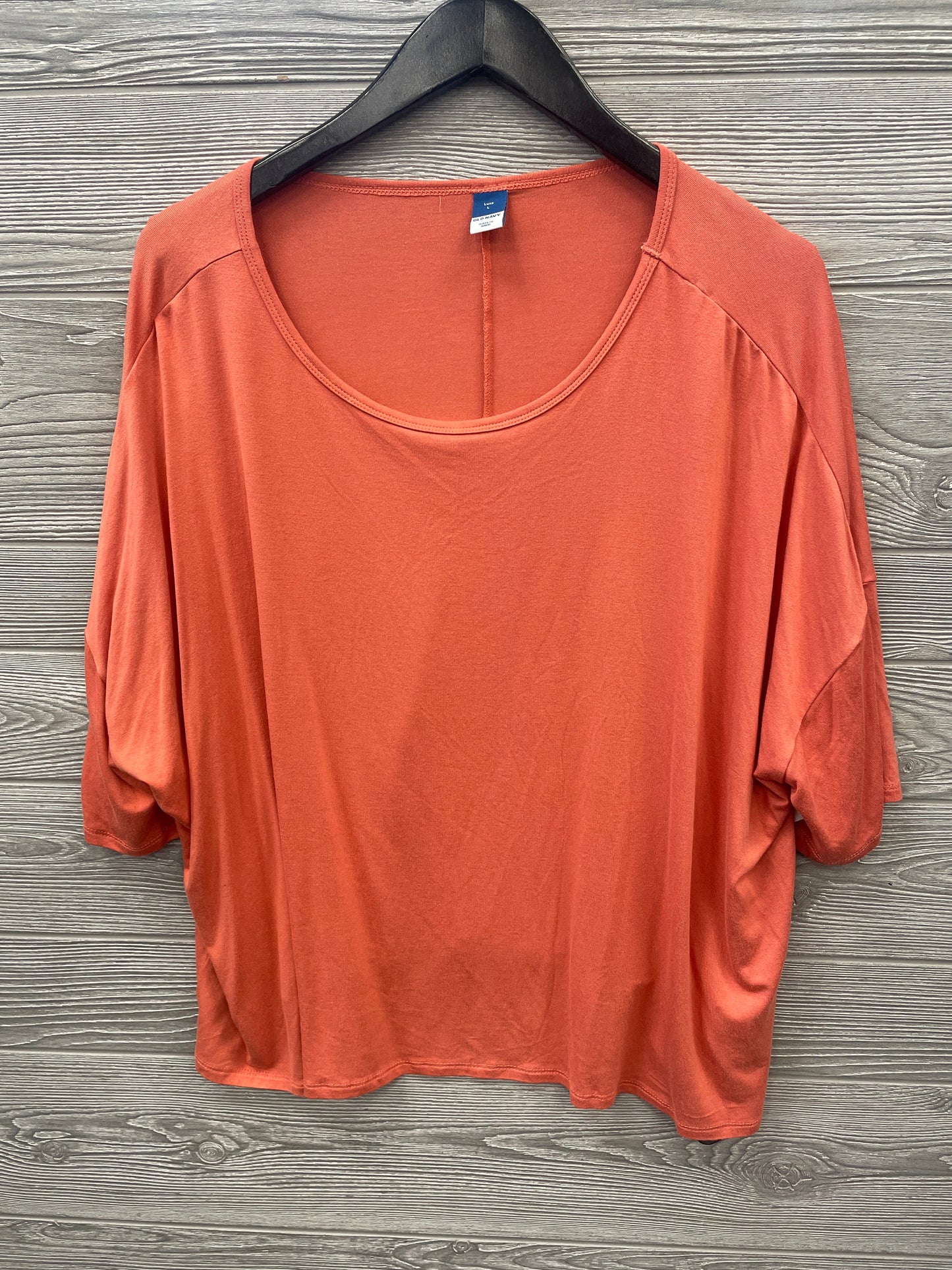 Top Short Sleeve By Old Navy In Orange, Size: L