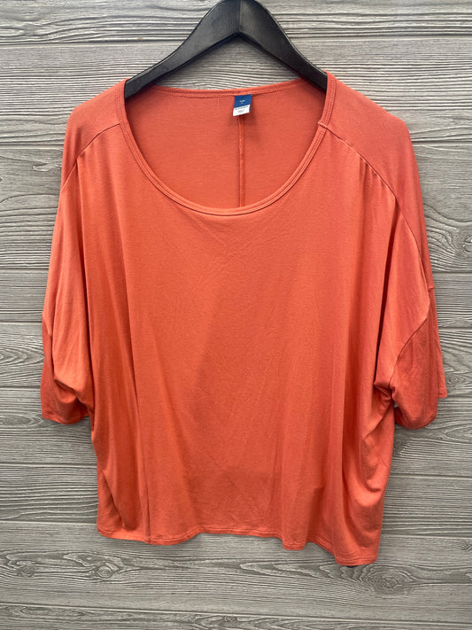 Top Short Sleeve By Old Navy In Orange, Size: L