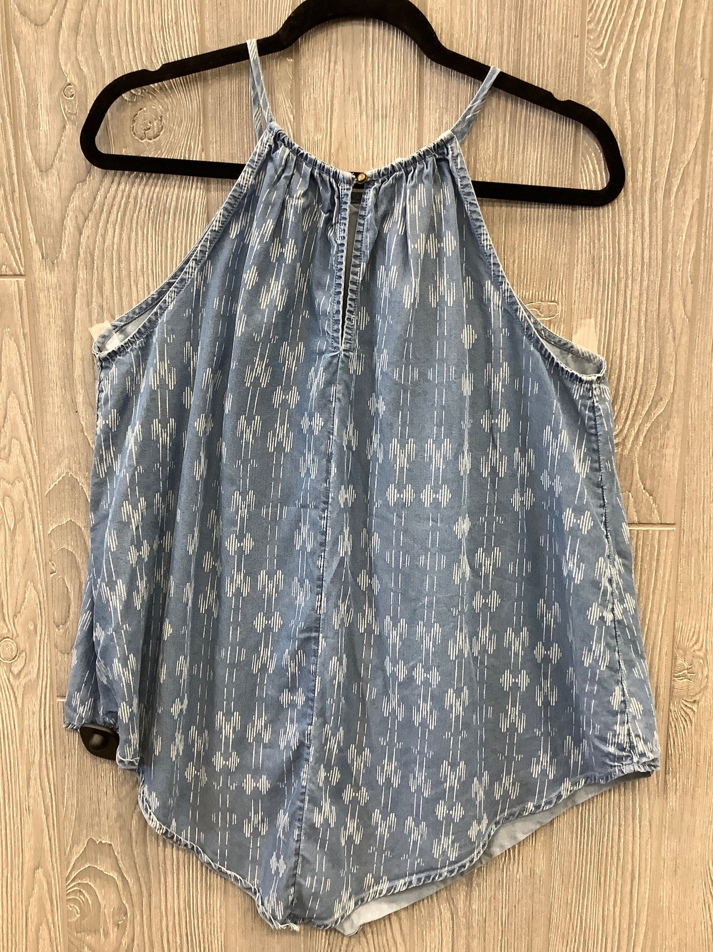 Top Sleeveless By Maurices In Blue, Size: L