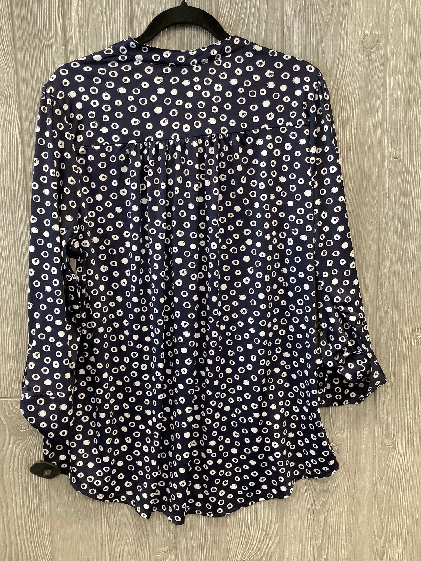 Navy Top 3/4 Sleeve Cocomo, Size 1x