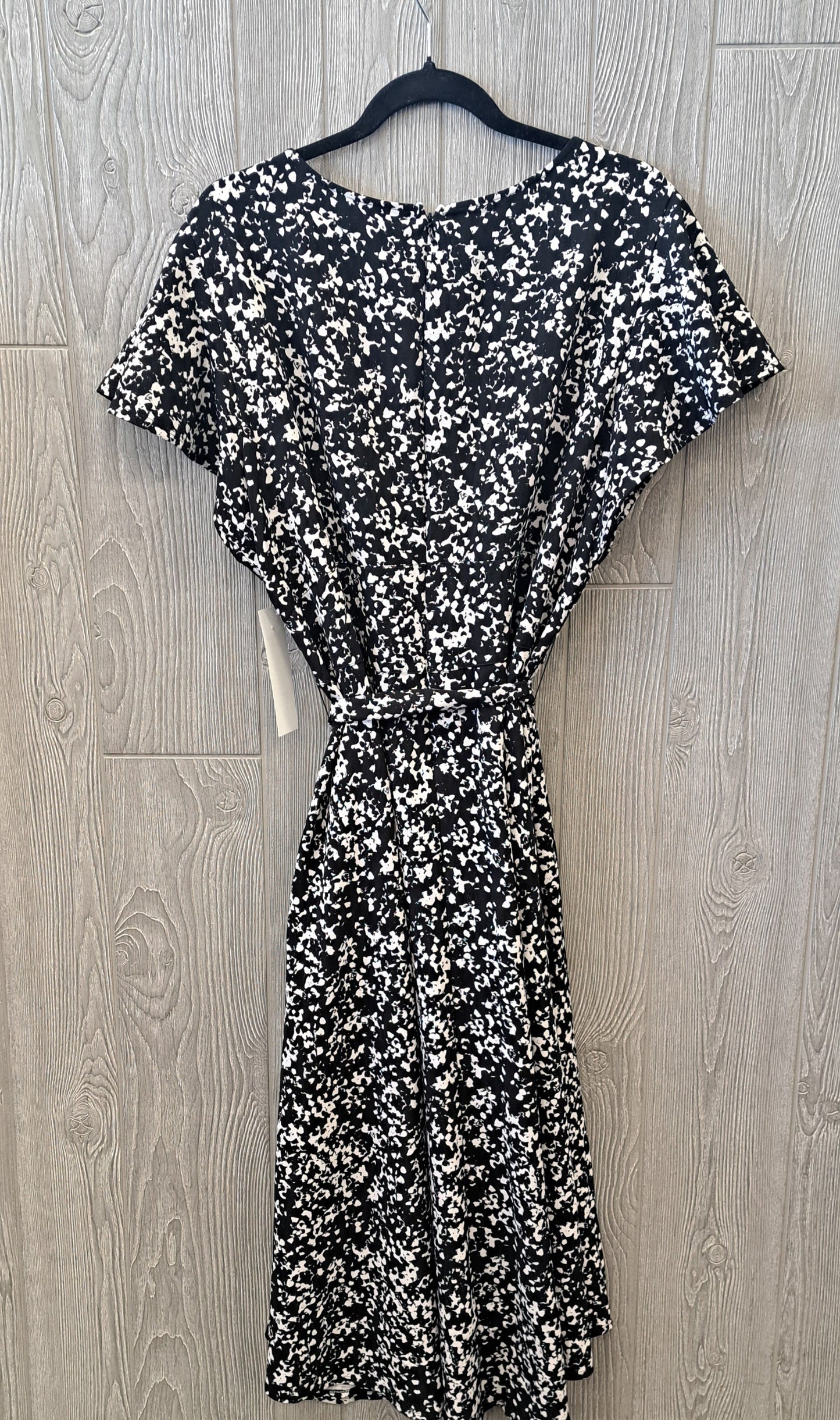 Black & White Dress Casual Midi Lane Bryant, Size Xxl