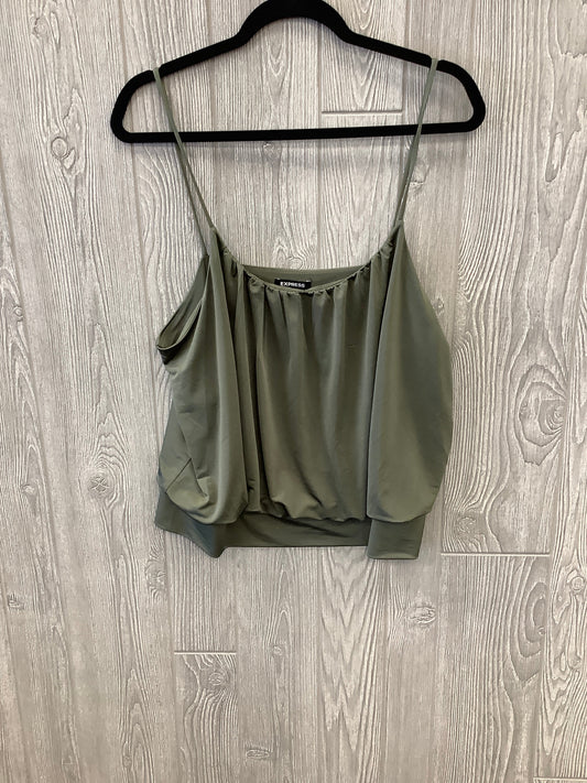 Green Blouse Sleeveless Express, Size Xl