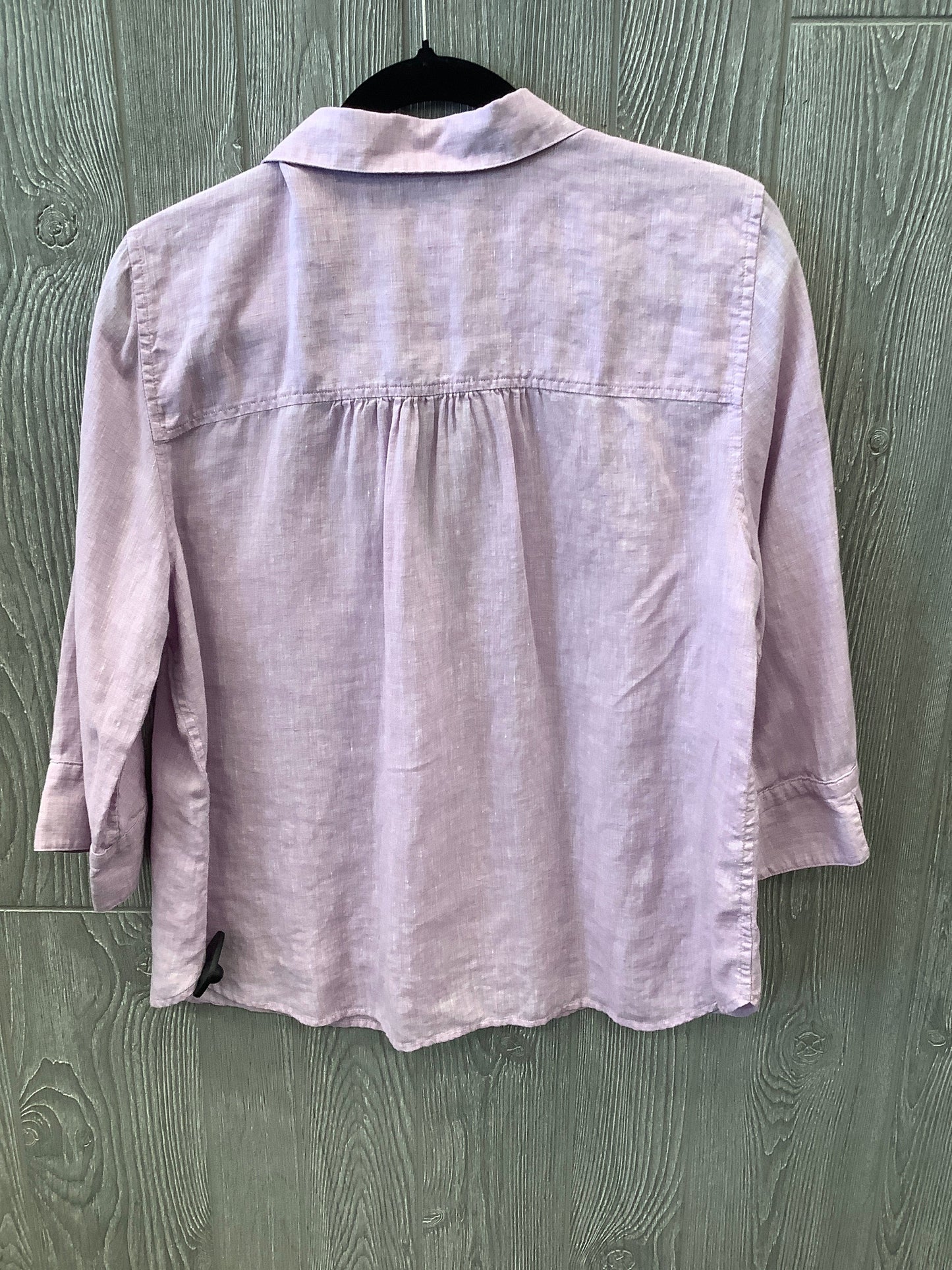 Purple Top 3/4 Sleeve Chicos, Size Petite L