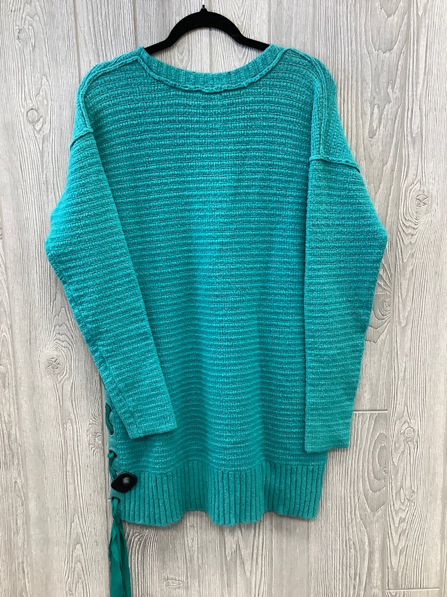 Dress Sweater By Free People In Teal, Size: S