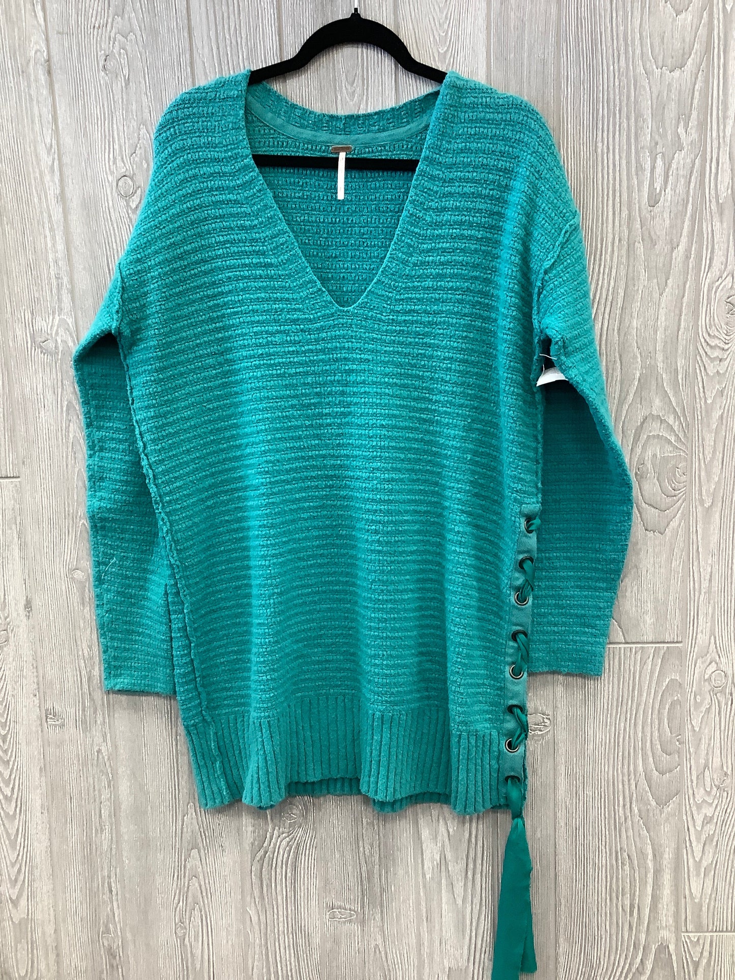 Dress Sweater By Free People In Teal, Size: S