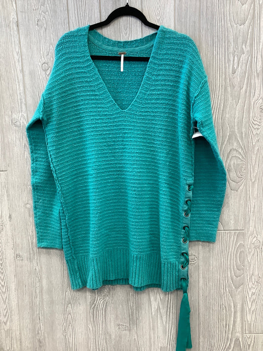 Dress Sweater By Free People In Teal, Size: S