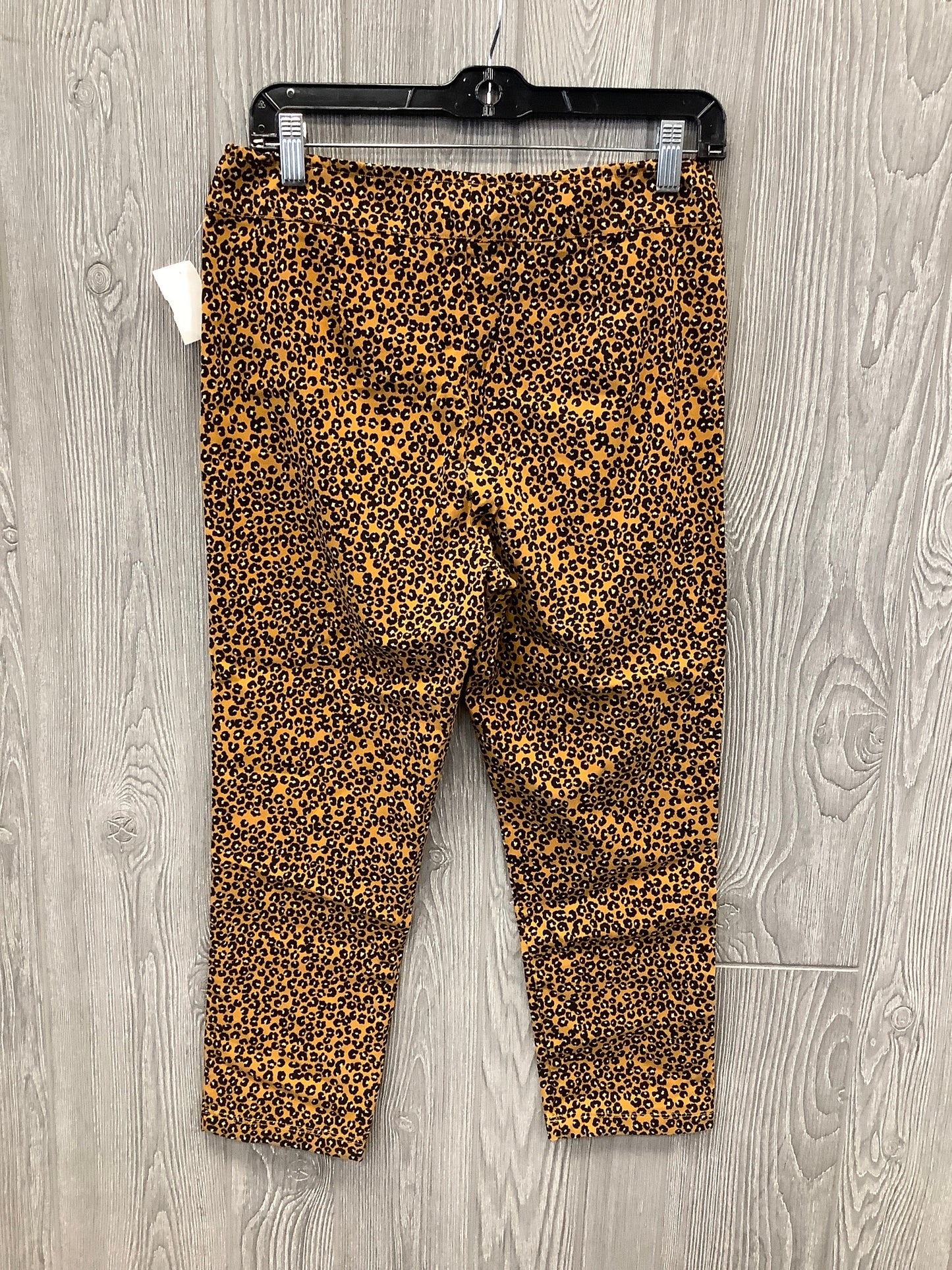 Pants Cropped By Who What Wear In Animal Print, Size: 10