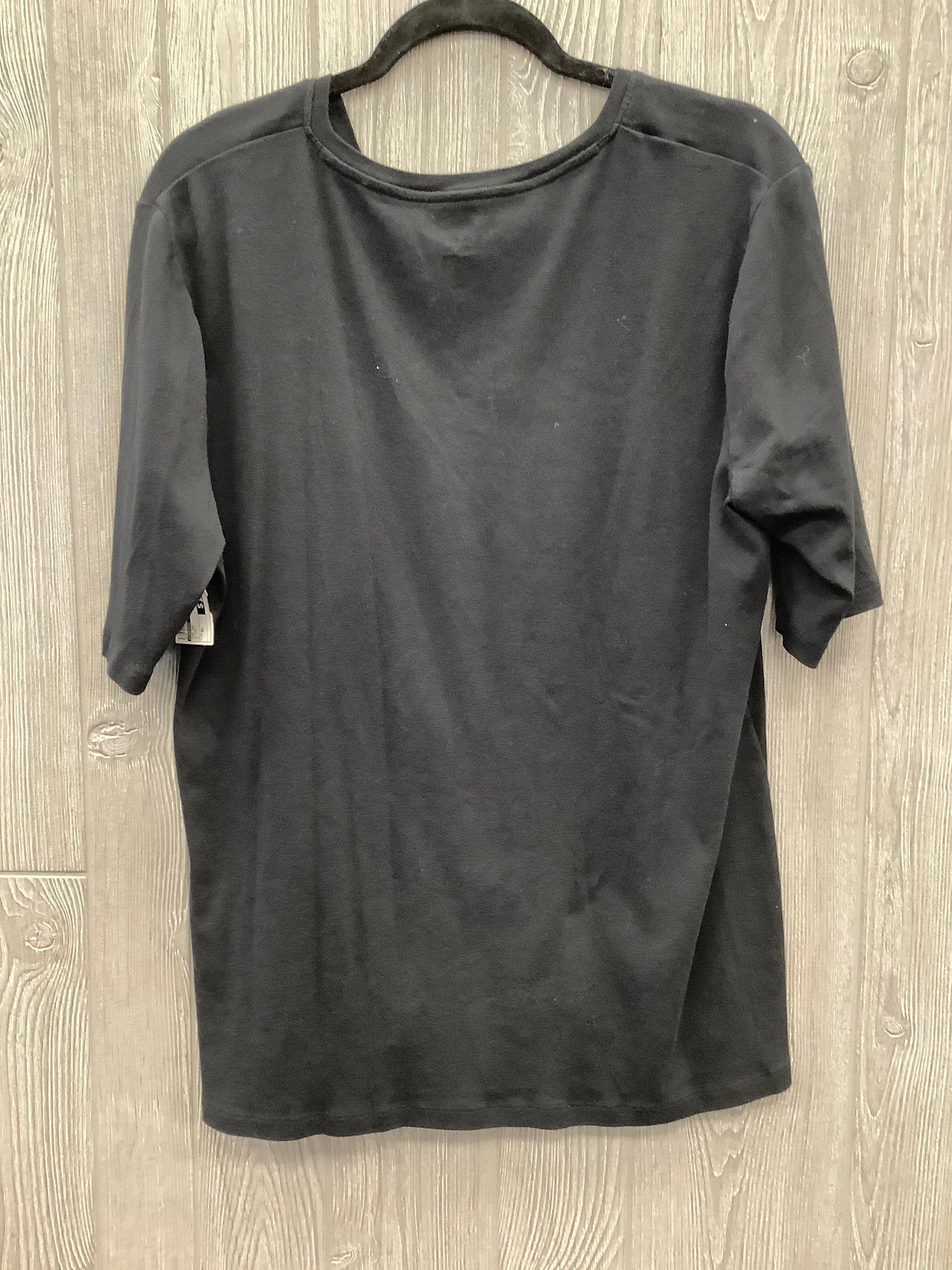 Top Short Sleeve By Chicos In Black, Size: Xl