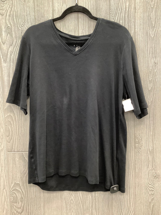 Top Short Sleeve By Chicos In Black, Size: Xl