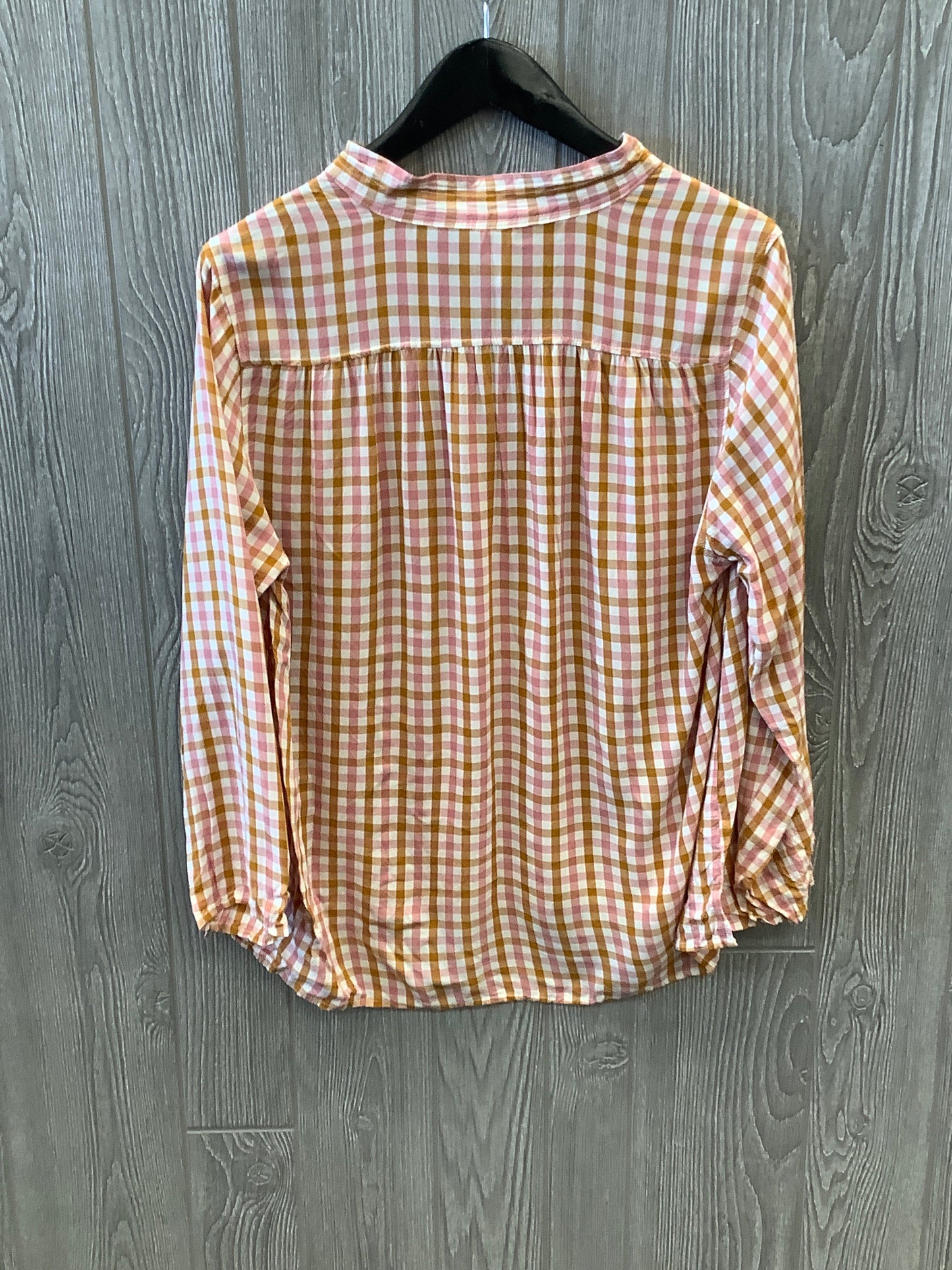 Top Long Sleeve By Old Navy In Brown & Pink, Size: M