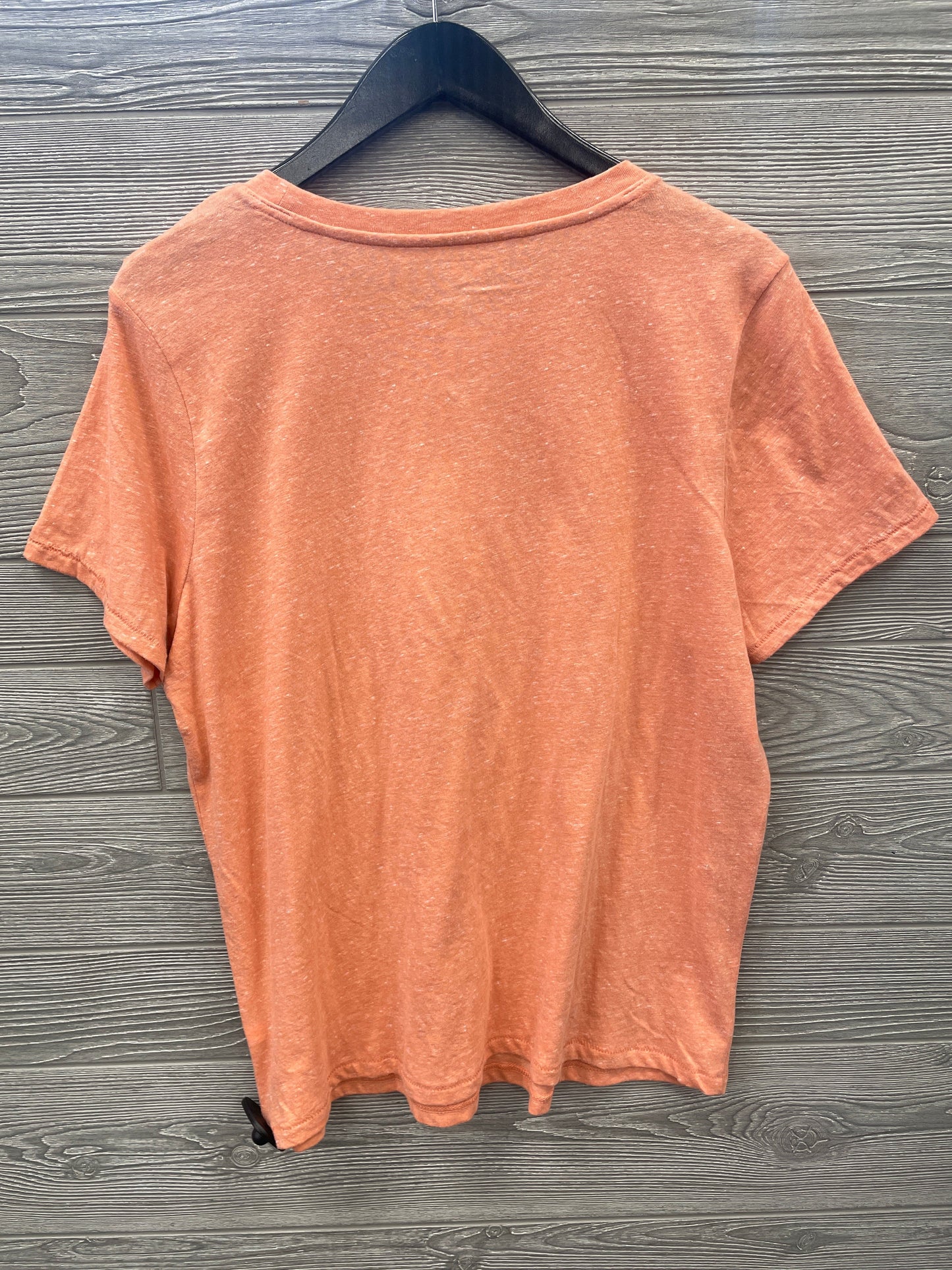 Top Short Sleeve Basic By Sonoma In Orange, Size: L