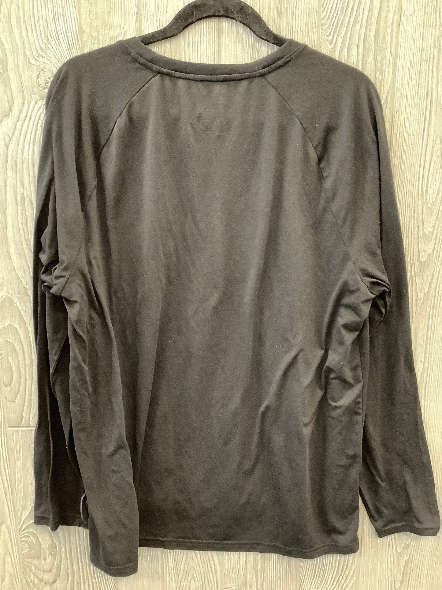 Athletic Top Long Sleeve Crewneck By Xersion In Black, Size: Xl