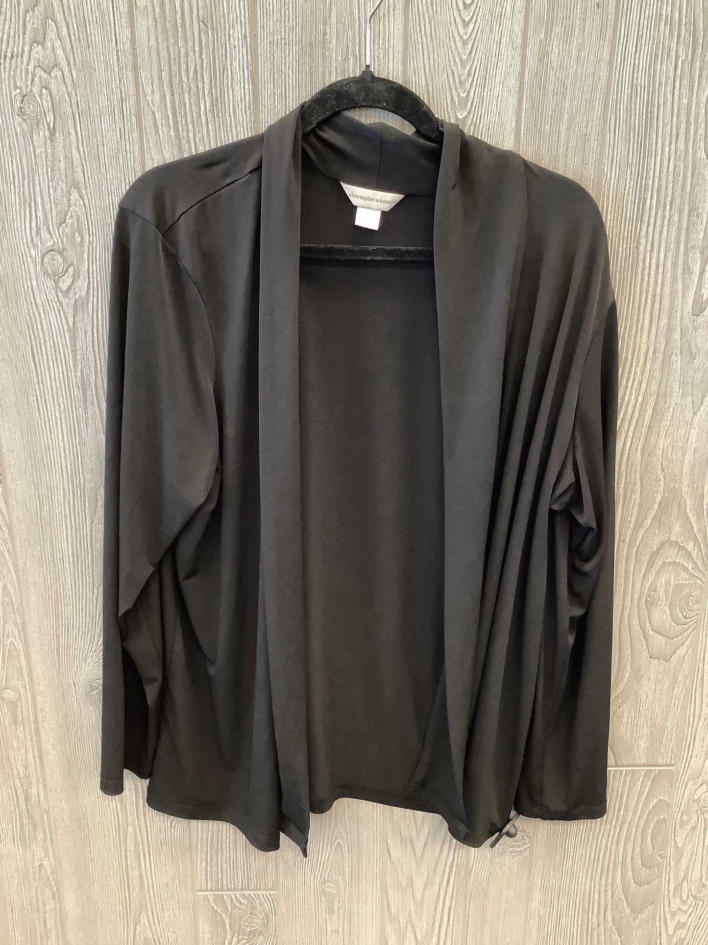 Cardigan By Christopher And Banks In Black, Size: Xl