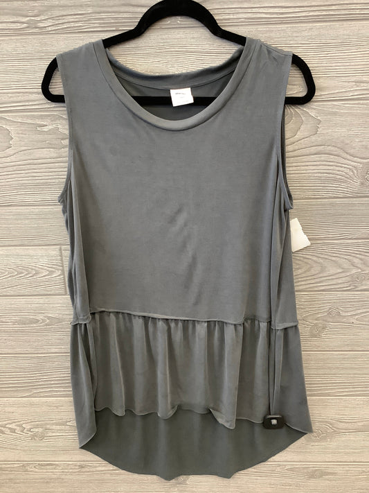 Top Sleeveless By Clothes Mentor In Grey, Size: L