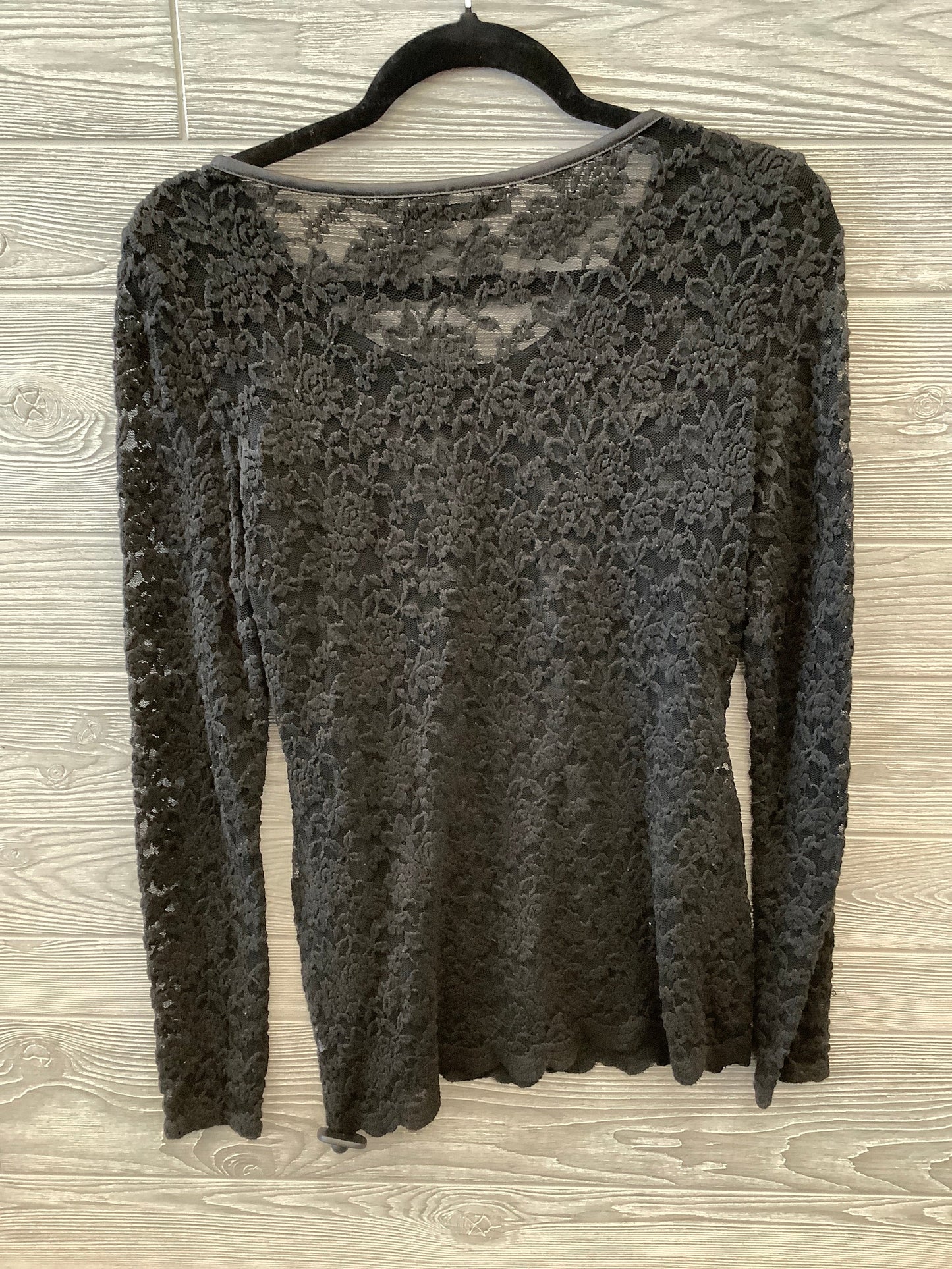 Top Long Sleeve By Maurices In Black, Size: S