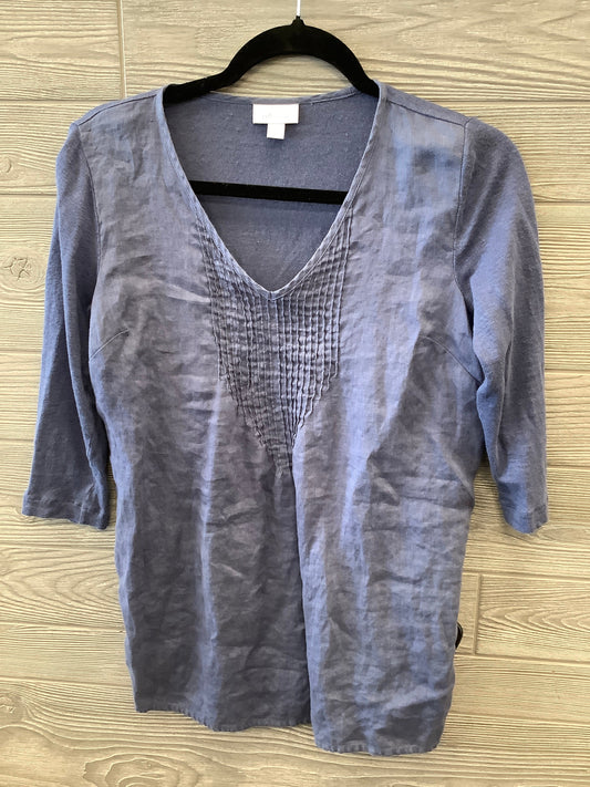 Top 3/4 Sleeve By J. Jill In Blue, Size: Xs