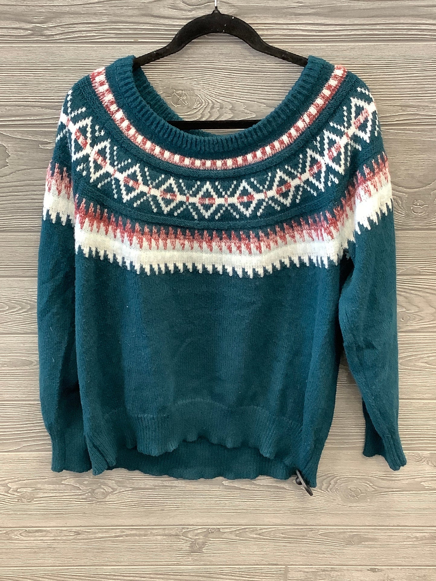 Sweater By Maurices In Green, Size: Xl