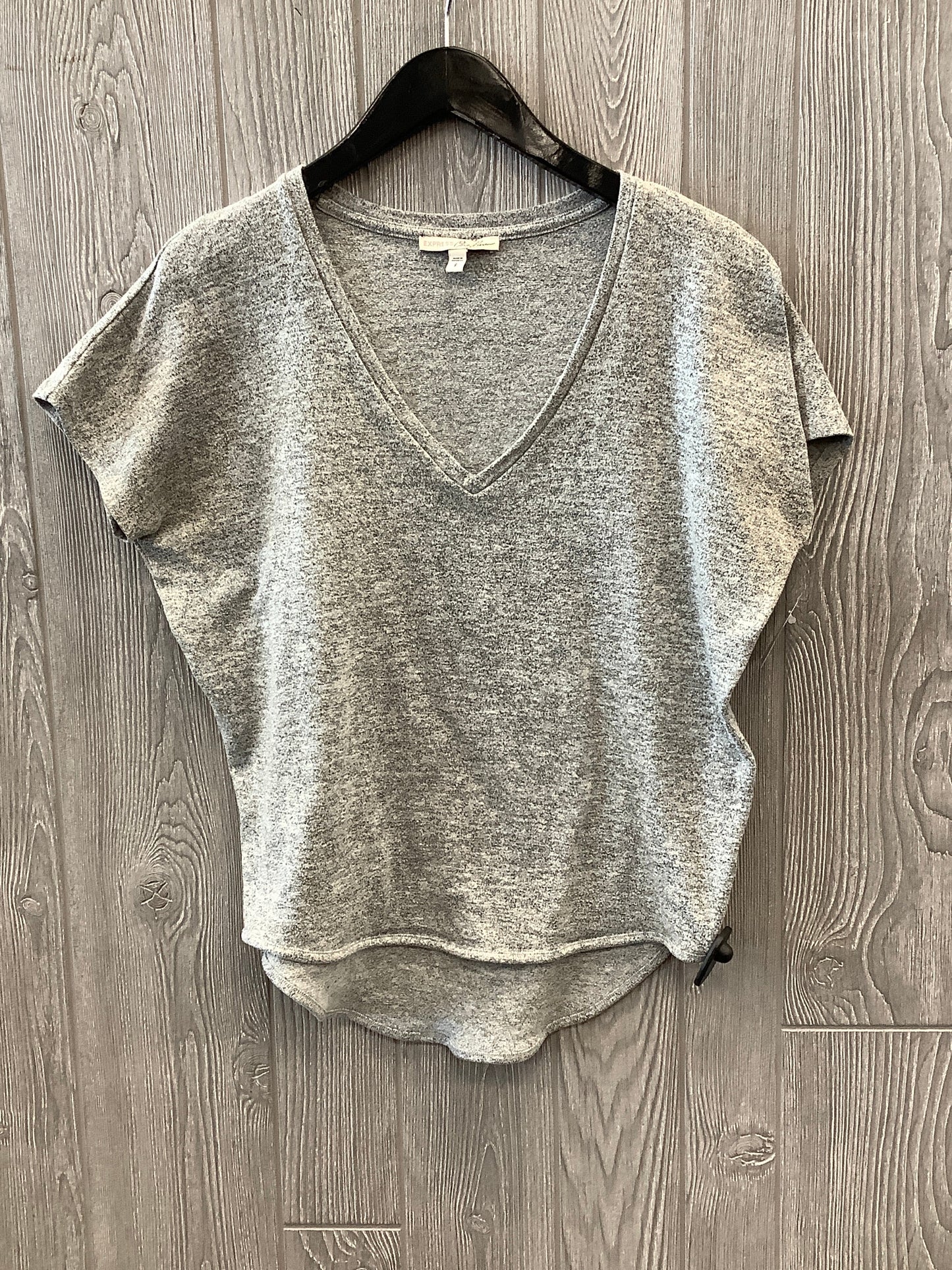 Top Short Sleeve By Express In Grey, Size: S