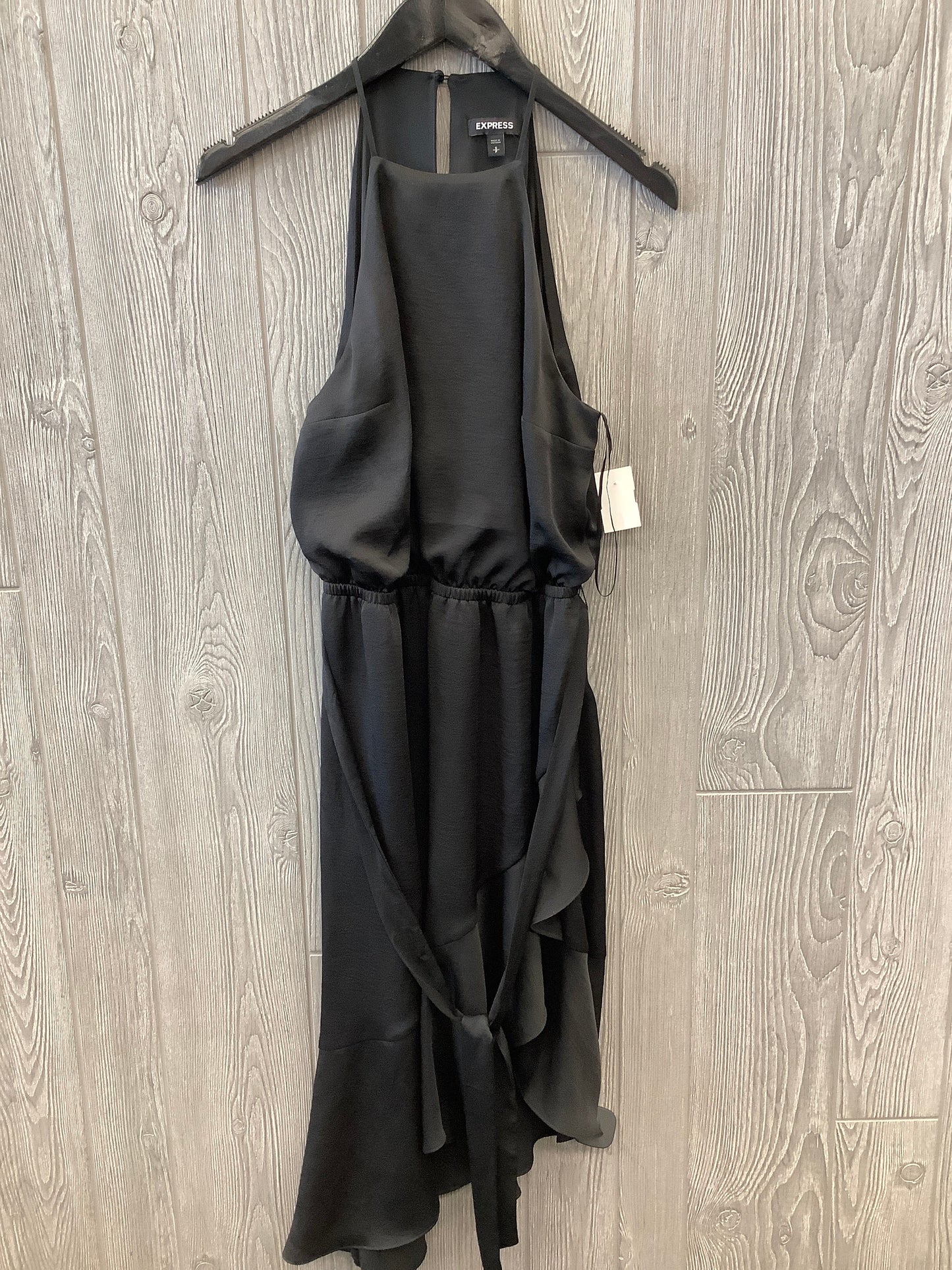 Dress Party Midi By Express In Black, Size: S