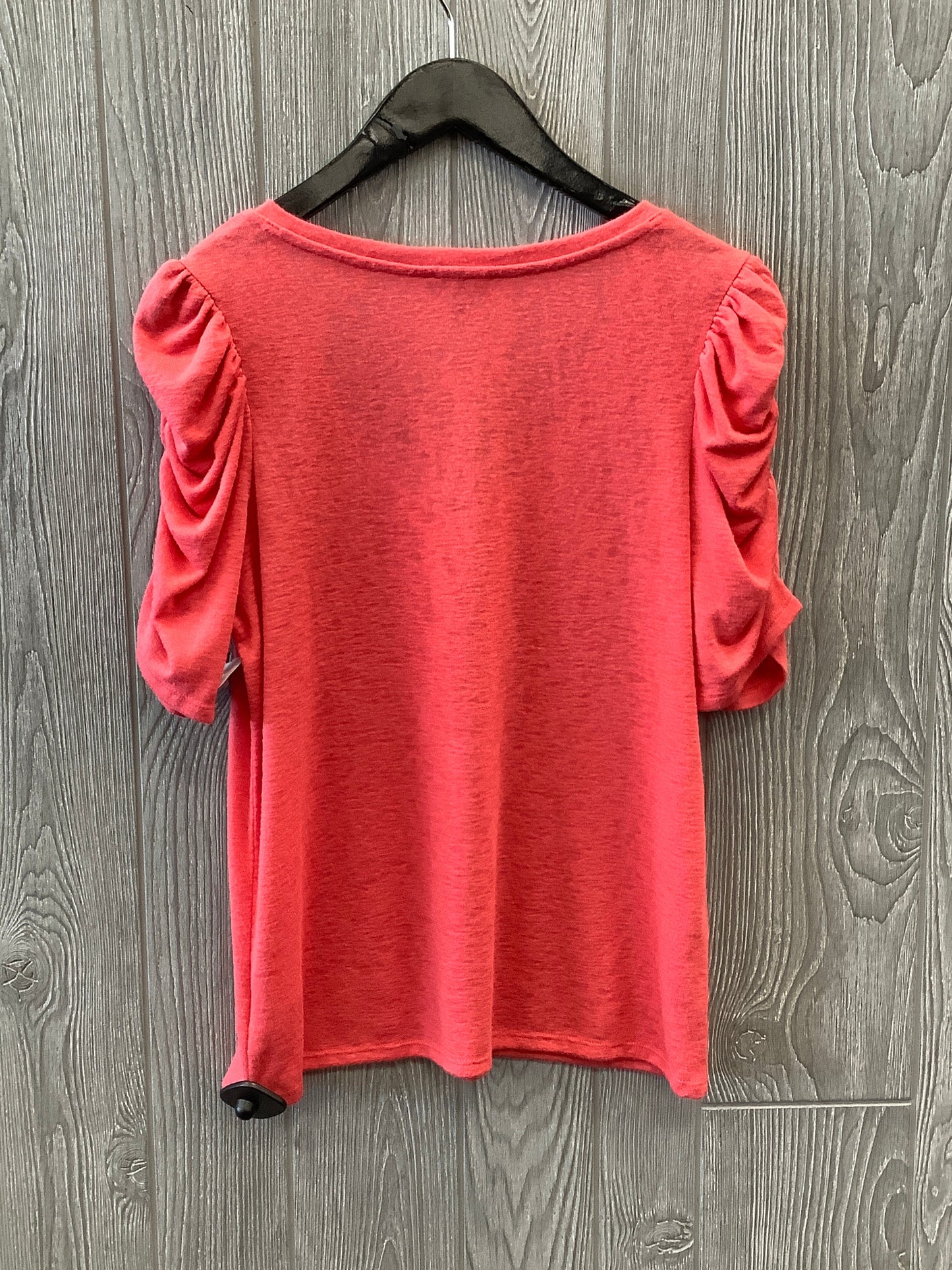 Top Short Sleeve By Express In Orange, Size: M