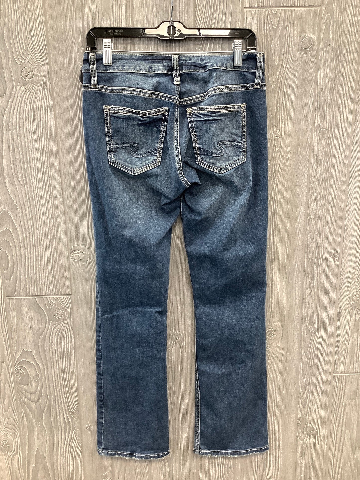 Jeans Boot Cut By Silver In Blue Denim, Size: 6