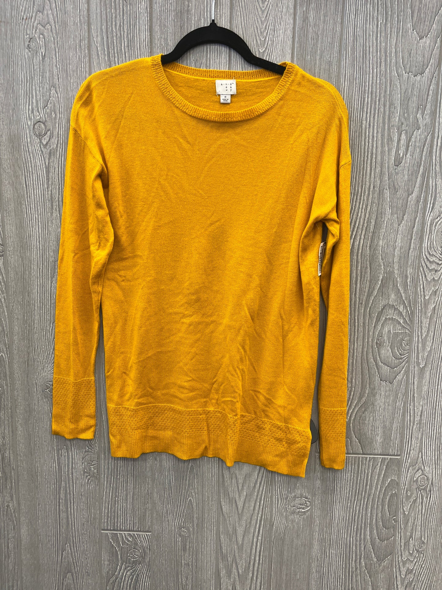 Sweater By A New Day In Yellow, Size: S