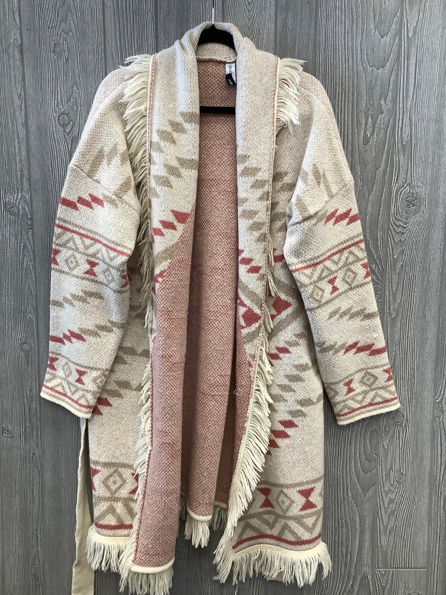 Sweater Cardigan By Cmc In Cream, Size: 1x