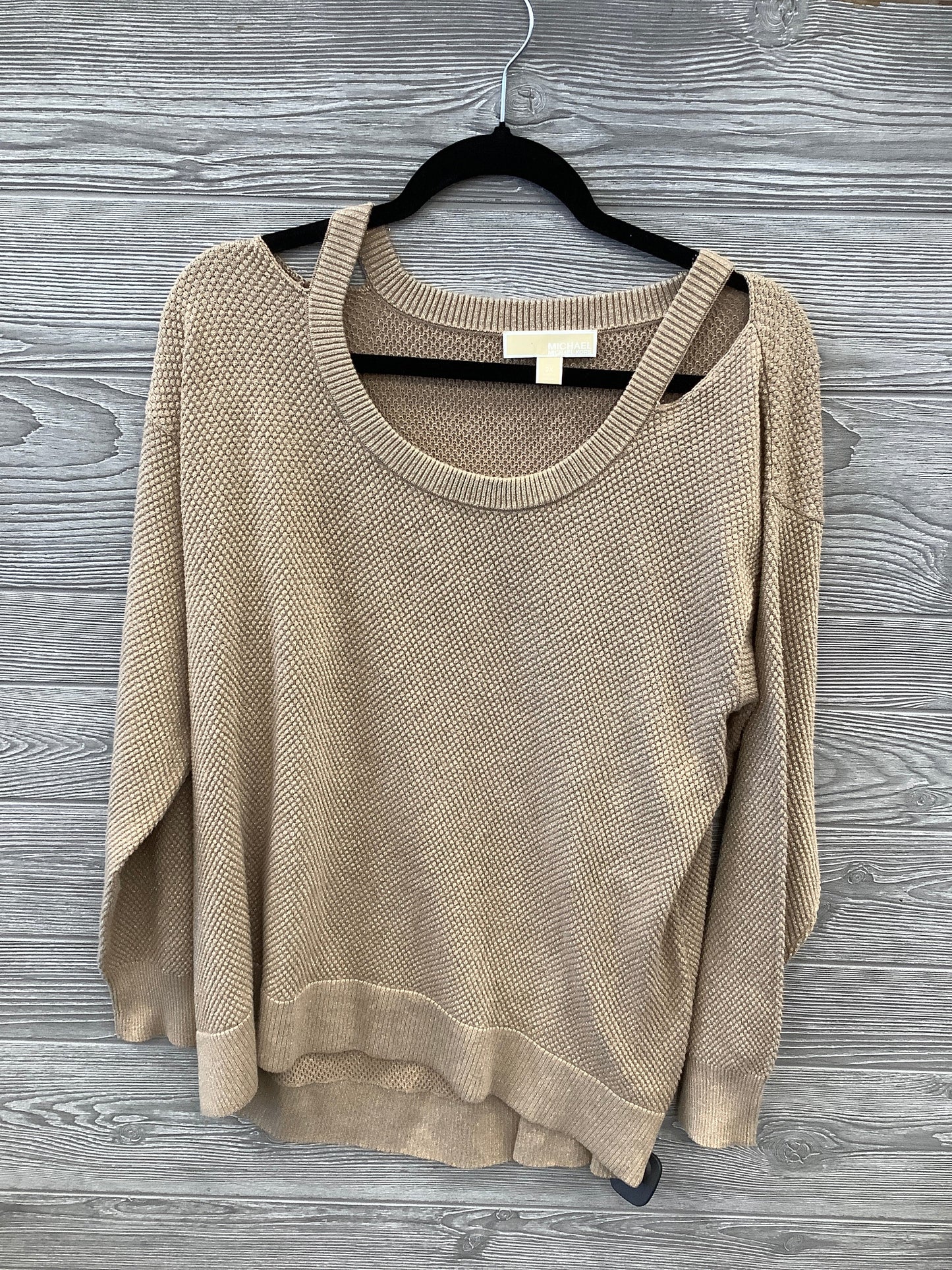 Sweater By Michael By Michael Kors In Gold, Size: 2x