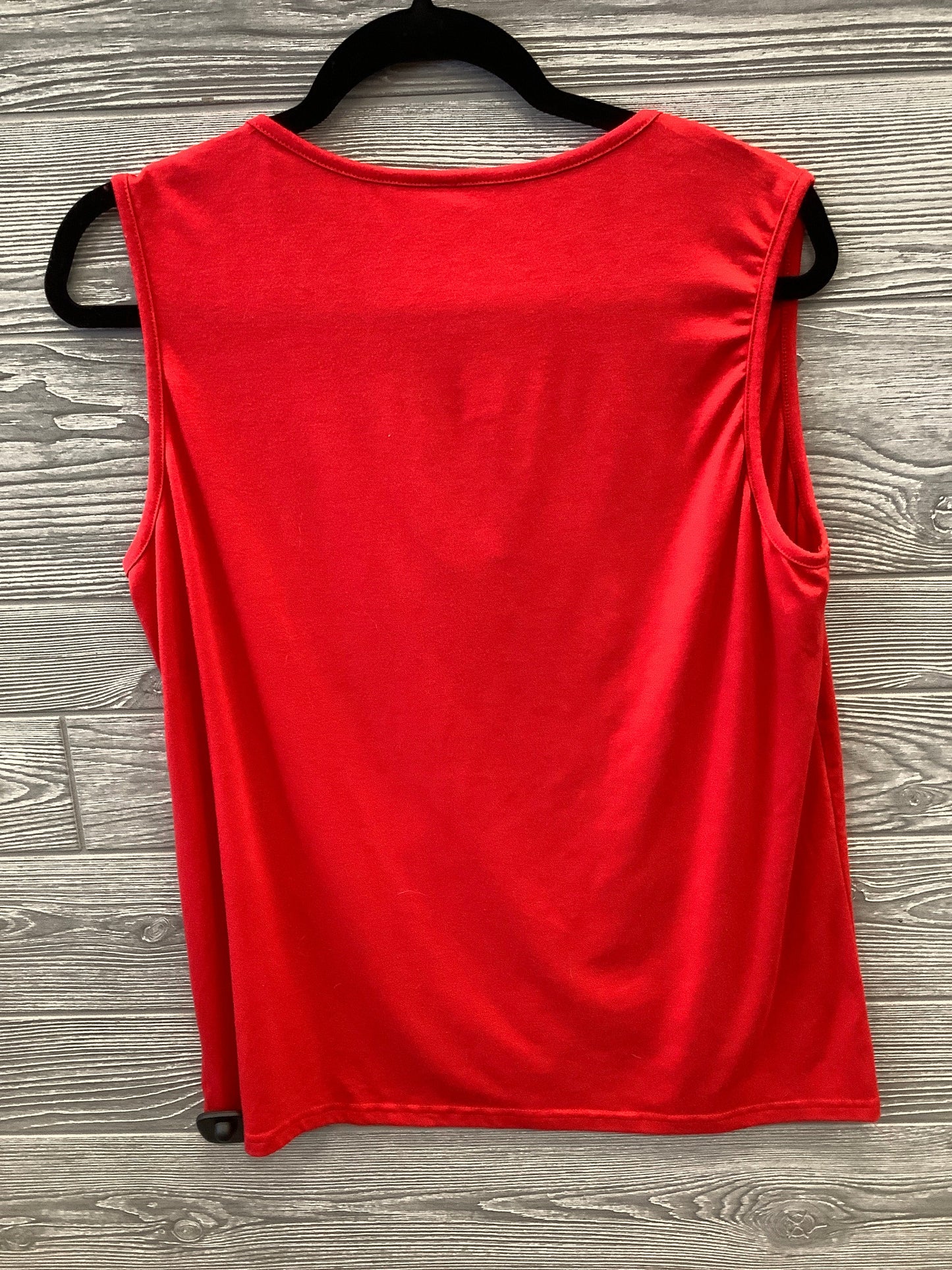 Top Sleeveless By Cmf In Red, Size: Xl