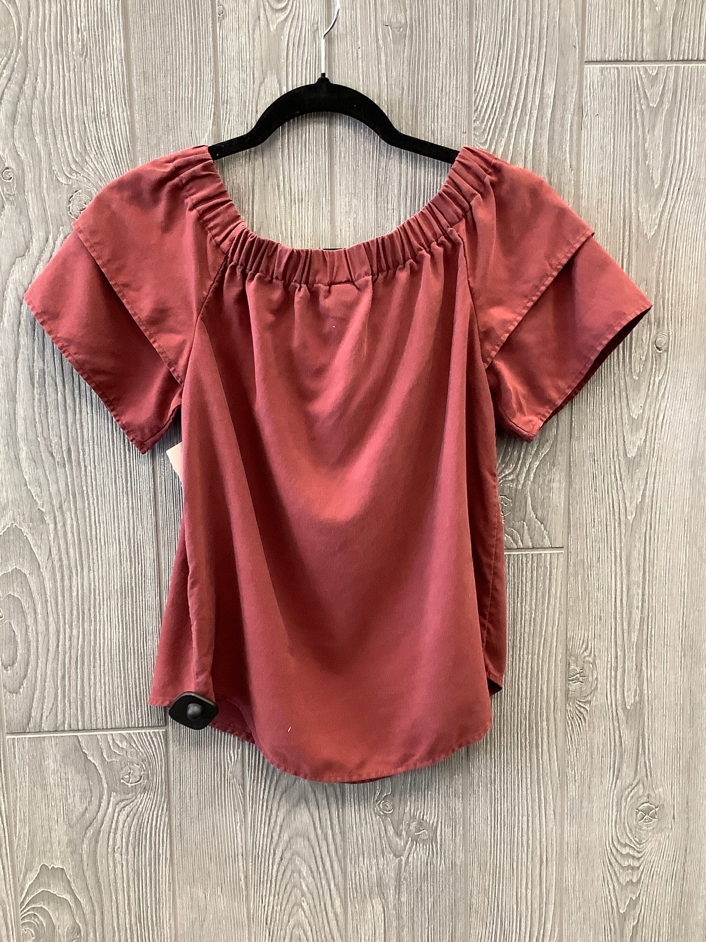 Top Short Sleeve By H&m In Red, Size: S