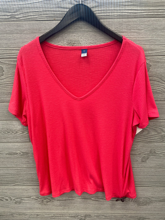 Top Short Sleeve By Old Navy In Pink, Size: L