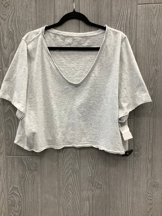 Top Short Sleeve By Aerie In Grey, Size: Xl