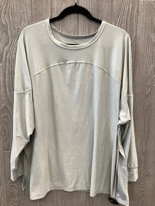 Athletic Top Long Sleeve Crewneck By Old Navy In Grey, Size: Xl