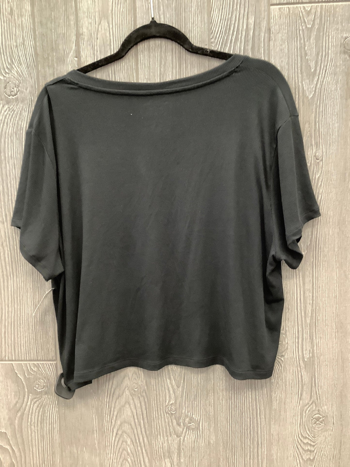 Top Short Sleeve By American Eagle In Black, Size: Xl