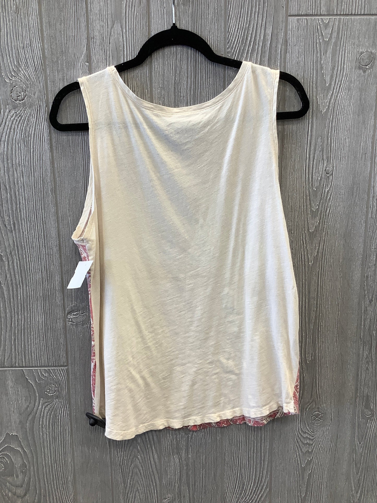 Top Sleeveless By Lucky Brand In Cream, Size: L